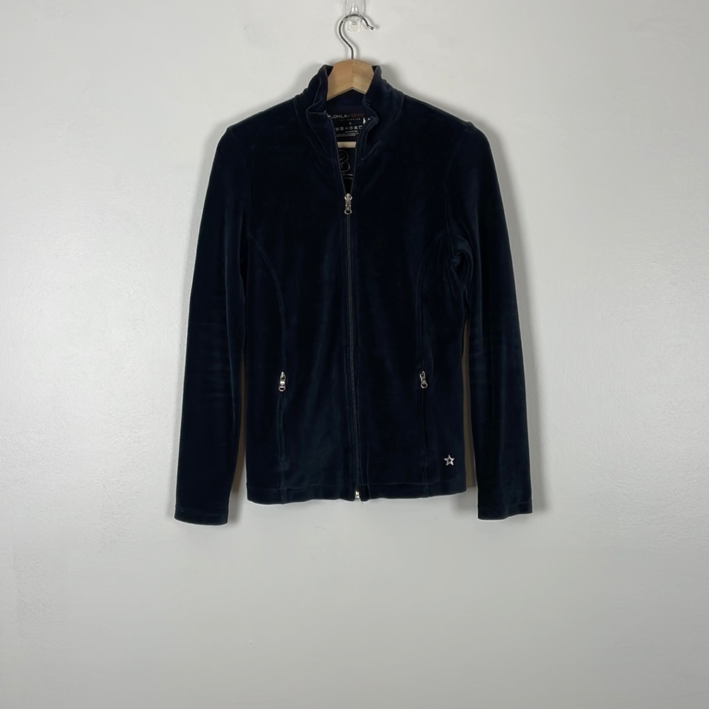 LOHLA Sport Los Angeles long sleeve full zip 2 zip pocket Varsity jacket Size SM